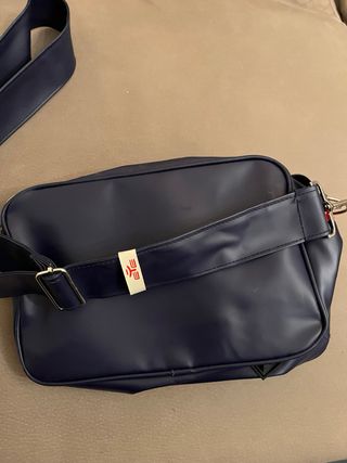 Borsa beauty ETE blu e bianca.  32 x 20