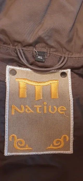 Piumino uomo marrone vera piuma