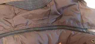 Piumino uomo marrone vera piuma