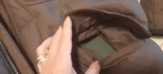 Piumino uomo marrone vera piuma