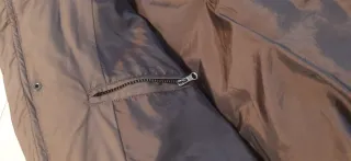 Piumino uomo marrone vera piuma