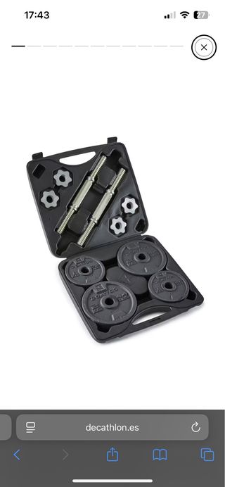 Kit Mancuernas 20kg Musculación Decathlon