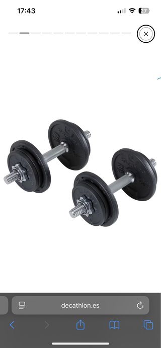 Kit Mancuernas 20kg Musculación Decathlon