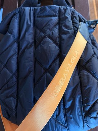 Bolso Bimba y Lola Negro con Correa Naranja