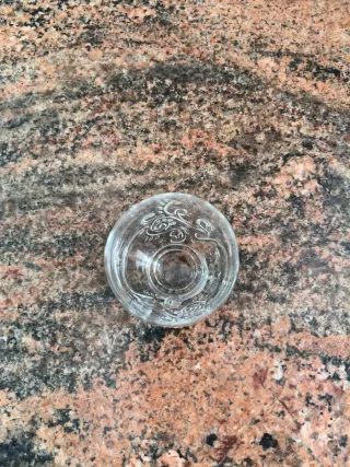 Vaso Zara Home Floral Transparente