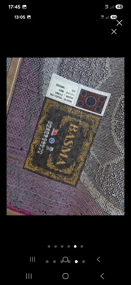 Alfombra Chanel Morada y Negra Oferta 30