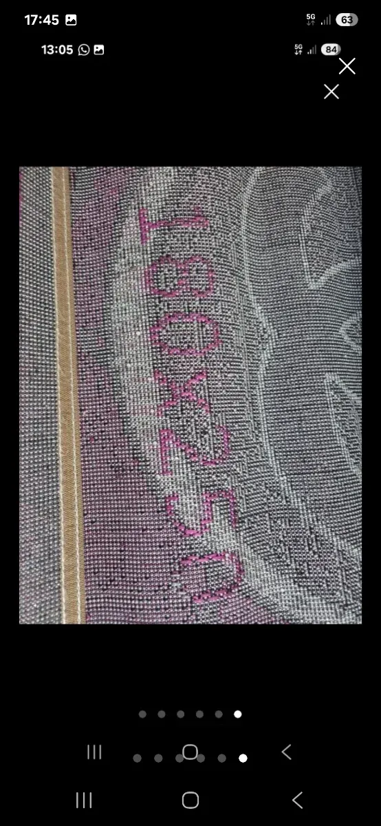 Alfombra Chanel Morada y Negra Oferta 30