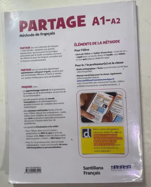 PARTAGE A1 Methode de Francais