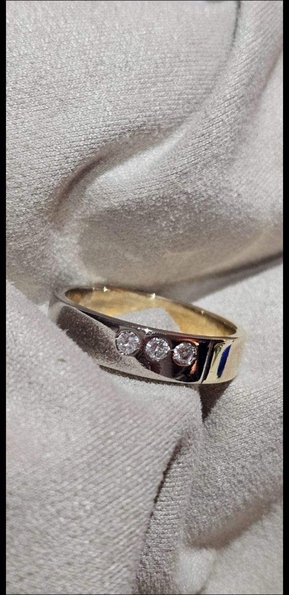 Anillo Bicolor Diamantes