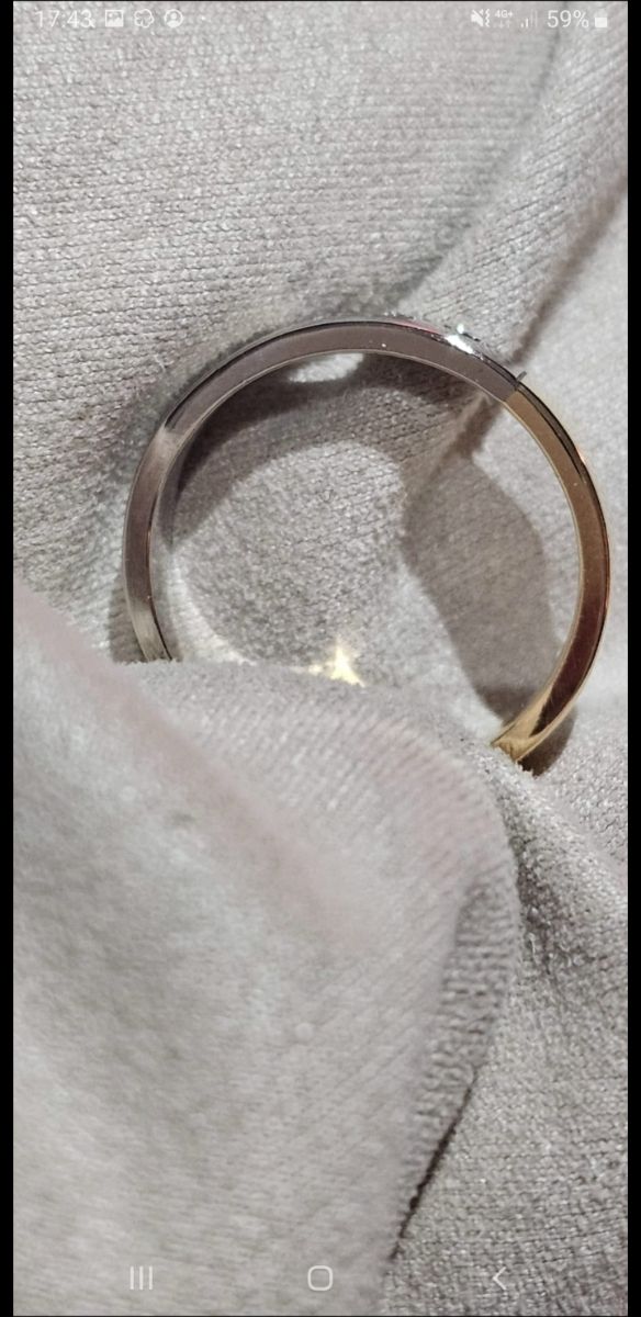 Anillo Bicolor Diamantes