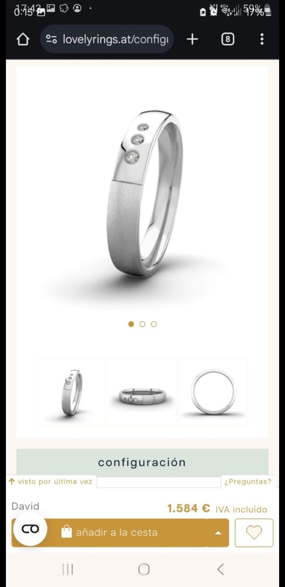 Anillo Bicolor Diamantes