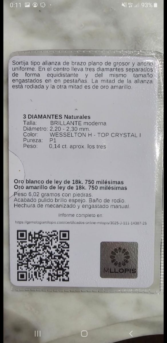 Anillo Bicolor Diamantes