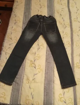 Pantalones vaqueros hombre azul/gris