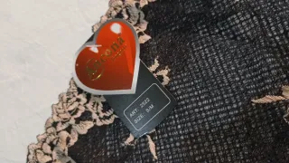 Braguita lencera encaje negra y beige Talla S