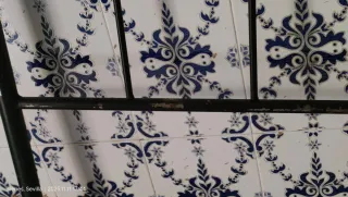 Cabezal de cama forja y madera