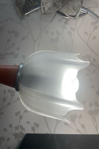 2 Tulipas de cristal forma tulipan antiguas