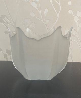 2 Tulipas de cristal forma tulipan antiguas