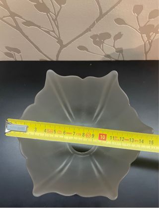 2 Tulipas de cristal forma tulipan antiguas