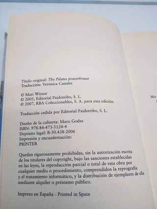 Libro de Pilates - Mari Winsor