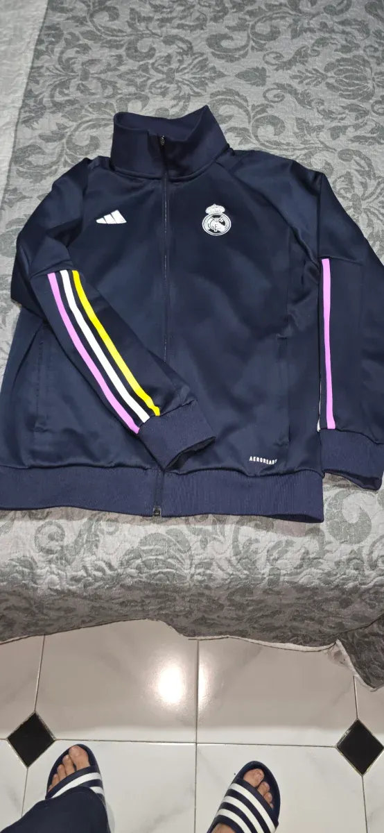 Chándal Real Madrid Adidas 23-24 Azul Amarillo