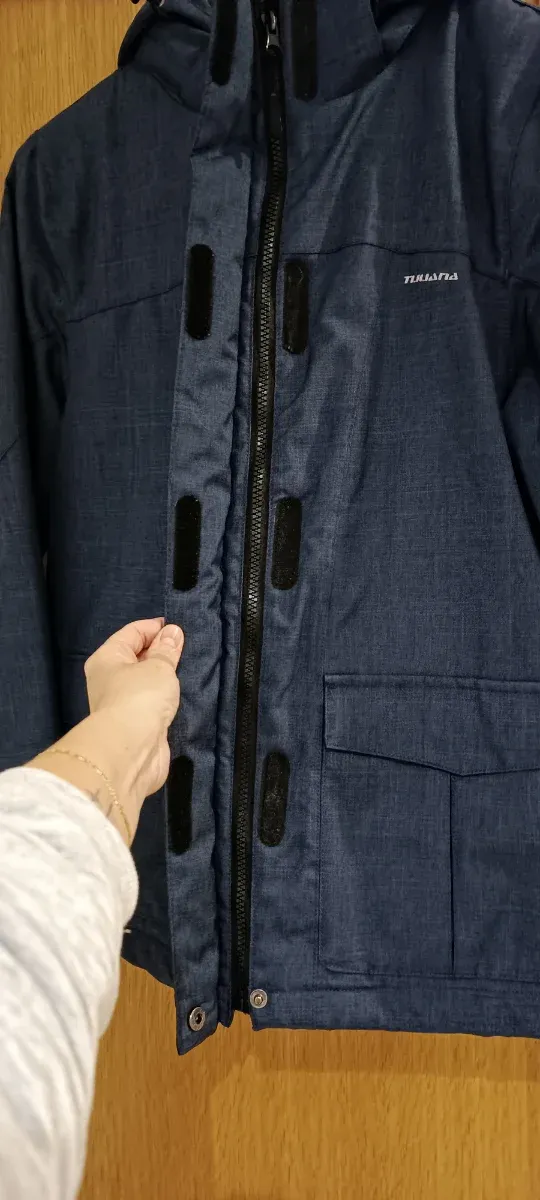 Chaqueta azul para nieve/senderismo