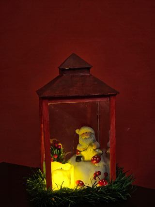 Lanterna di Natale con Babbo Natale