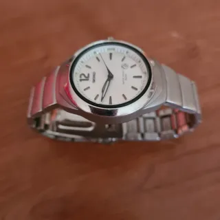 Orologio donna Seiko vintage argento e bianco