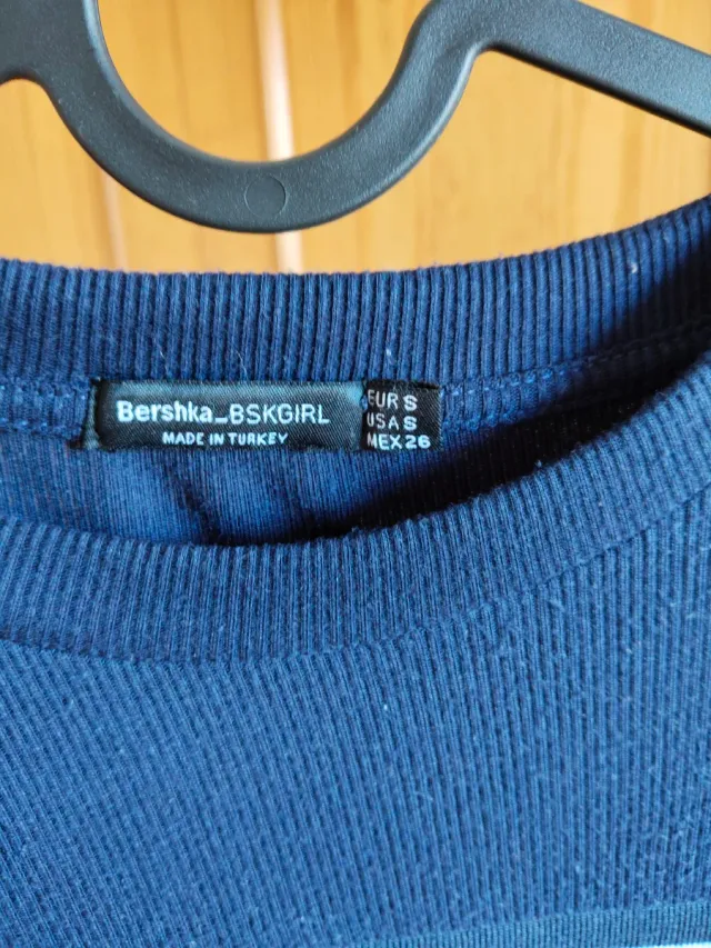 Vestido Bershka punto azul