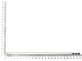 cadena oro 18k con piedra con diamante 22cm