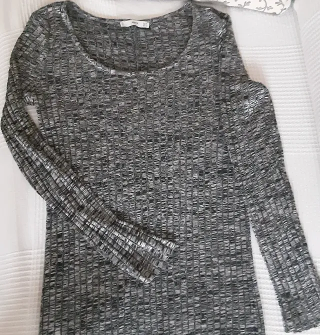 Vestito Mango Nero/Grigio Taglia M