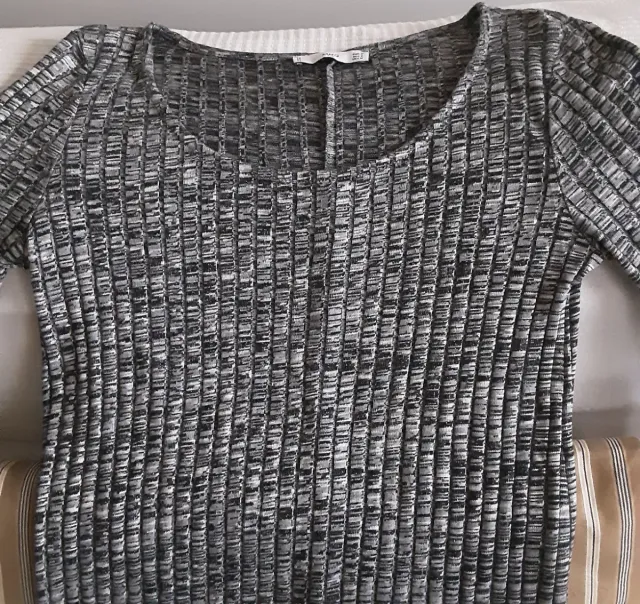 Vestito Mango Nero/Grigio Taglia M