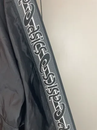 ASICS vintage giacca a vento nero impermeabile