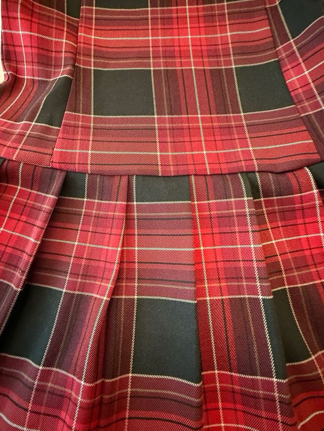 Vestido xadrez menina/rapariga 10/11 anos