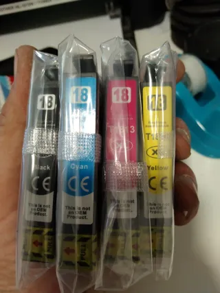 Cartuchos Tinta Epson T18 XL Compatibles