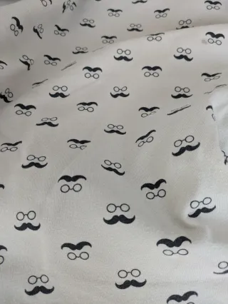 Saco de silla de paseo beige estampado