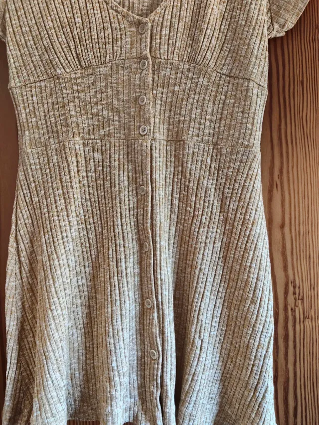 Vestido amarillo de punto Pull&Bear