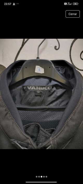 Chaqueta de moto VANUCCI negra