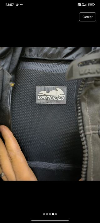 Chaqueta de moto VANUCCI negra