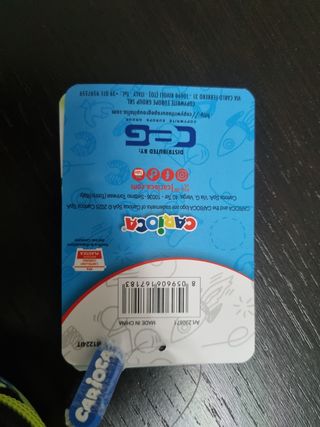 Astuccio Carioca blu e giallo