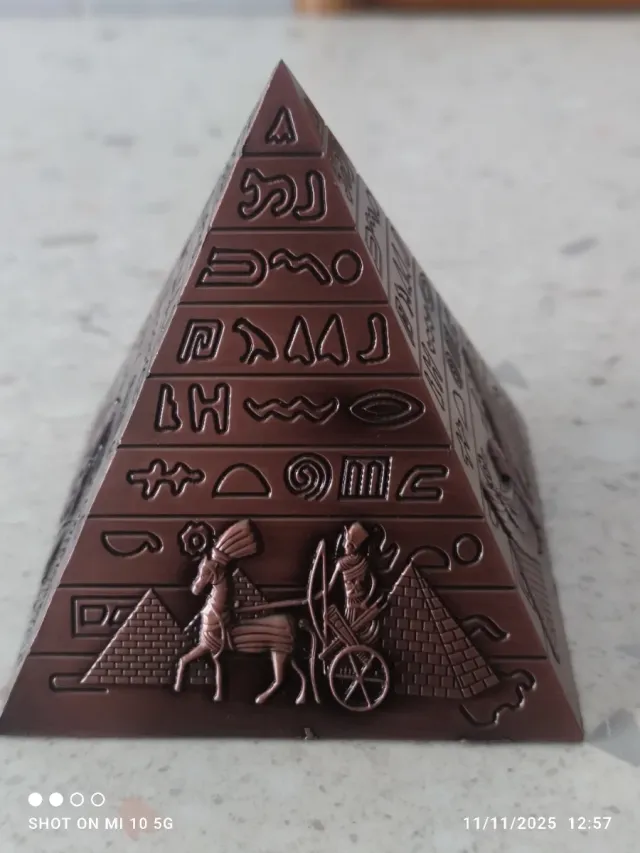 Piramide Egizia Decorativa Bronzo