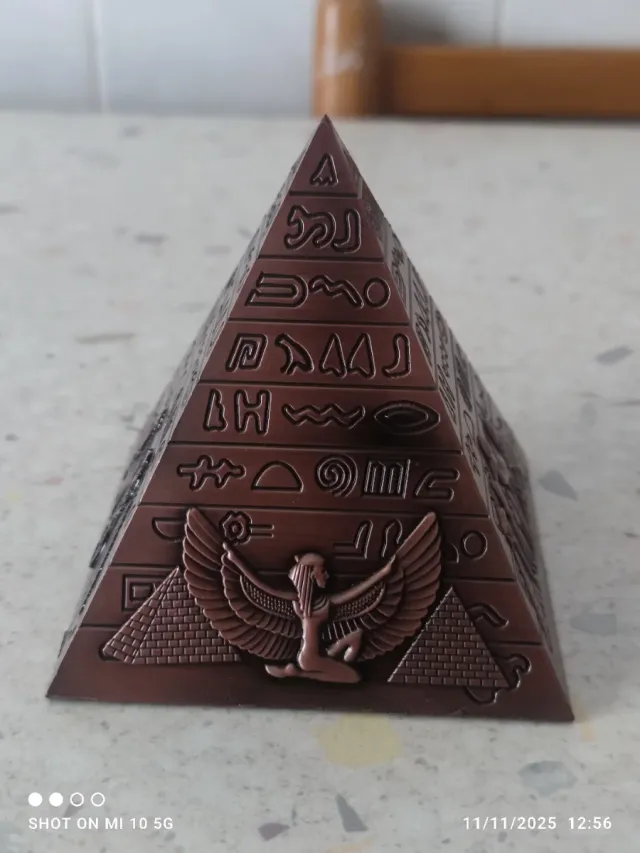 Piramide Egizia Decorativa Bronzo