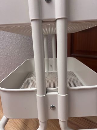 Carrito Auxiliar Blanco 3 Niveles