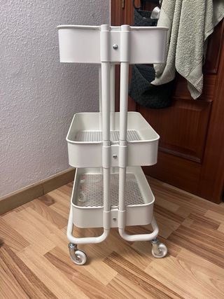 Carrito Auxiliar Blanco 3 Niveles