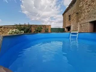 Piscina desmontable circular.