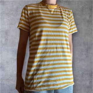 Camiseta rayada manga corta