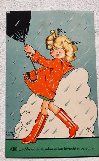 Lote 6 Postales Antiguas MARI PEPA