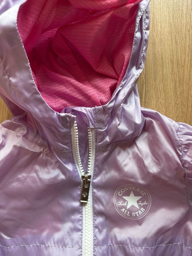 Chaqueta niña Converse lila