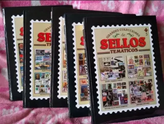 TOMIÑO 5 Libros Sellos Temáticos Grandes Coleccion