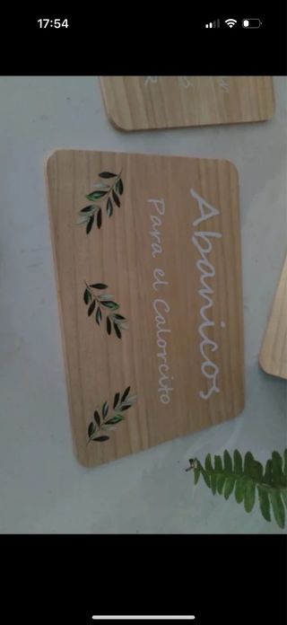 Pack de carteles de madera eventos