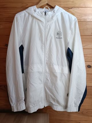 Sudadera Reebok Color Blanco y Azul Talla M.